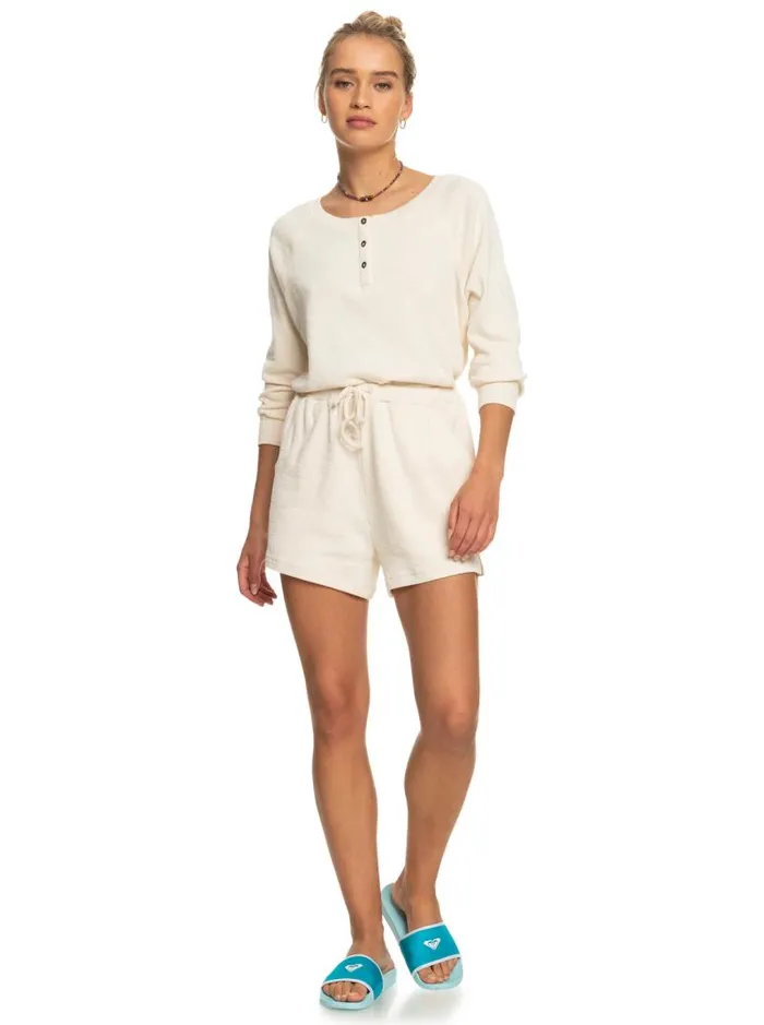 Roxy Shorts Sand Path Elastic Waist Shorts Tapioca 8211 Women