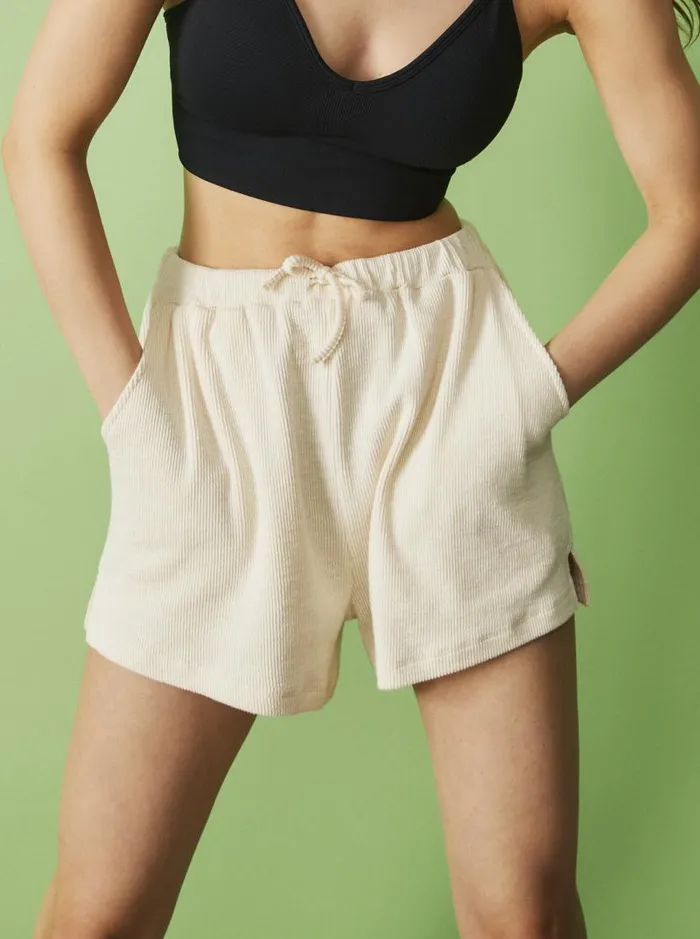 Roxy Shorts Sand Path Elastic Waist Shorts Tapioca 8211 Women