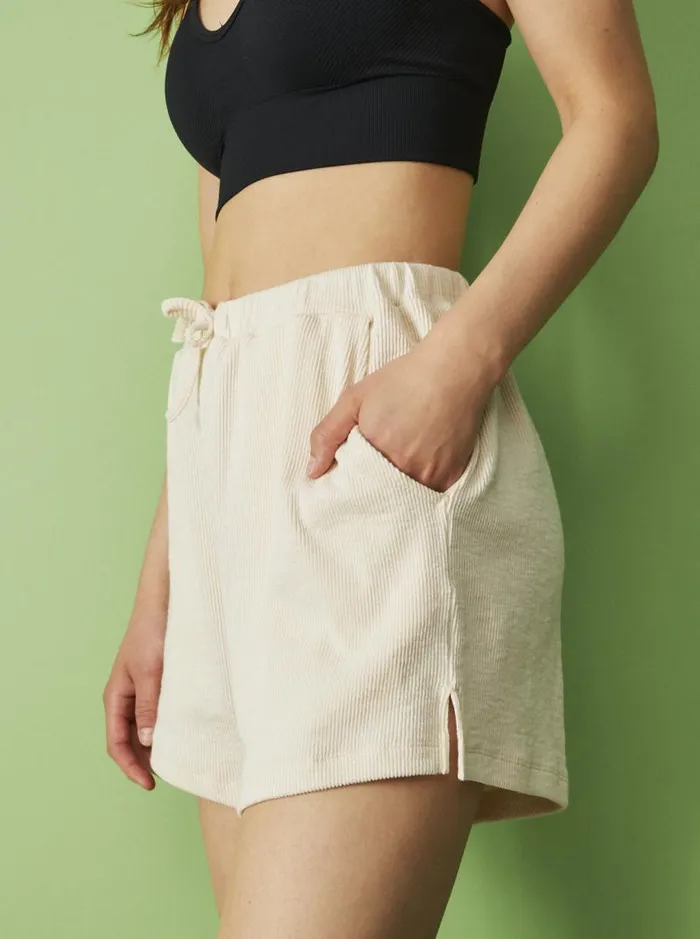 Roxy Shorts Sand Path Elastic Waist Shorts Tapioca 8211 Women