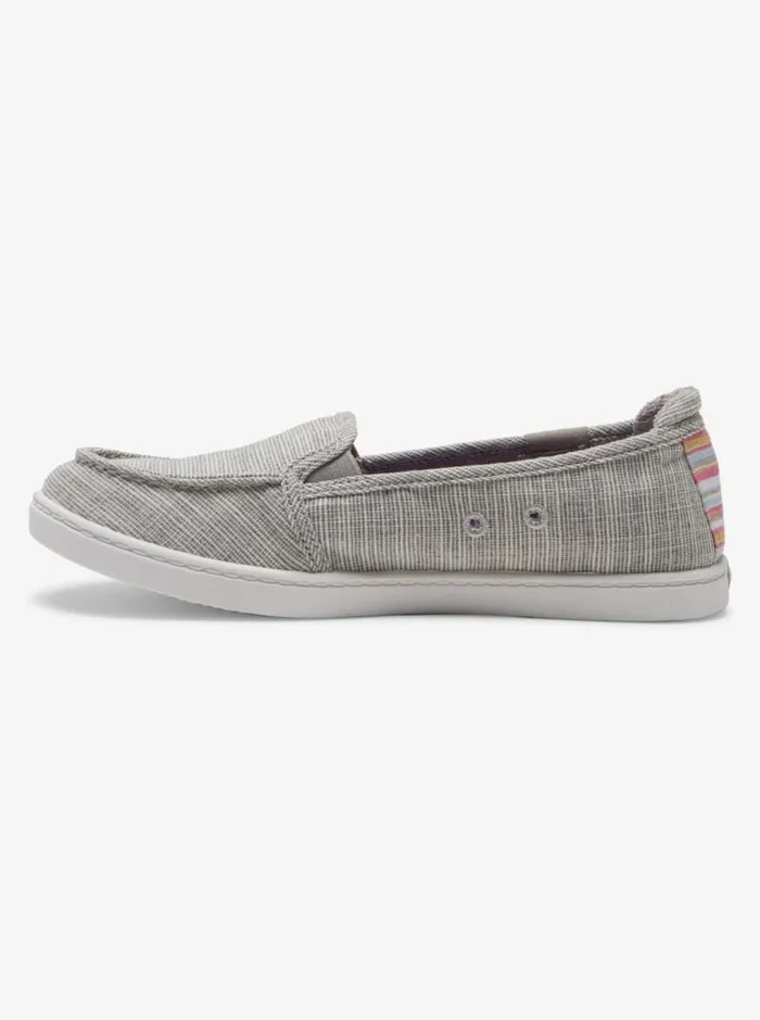 Roxy Sneakers Minnow SlipOn Shoes Cool Grey 8211 Women Roxy Sneakers Minnow SlipOn Shoes Cool Grey 8211 Women