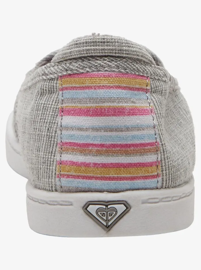 Roxy Sneakers Minnow SlipOn Shoes Cool Grey 8211 Women Roxy Sneakers Minnow SlipOn Shoes Cool Grey 8211 Women