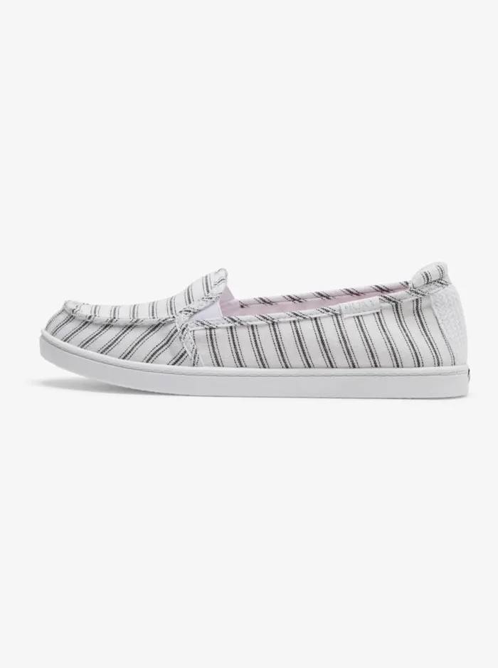 Roxy Sneakers Minnow SlipOn Shoes Whiteblack Pinstripe 8211 Women