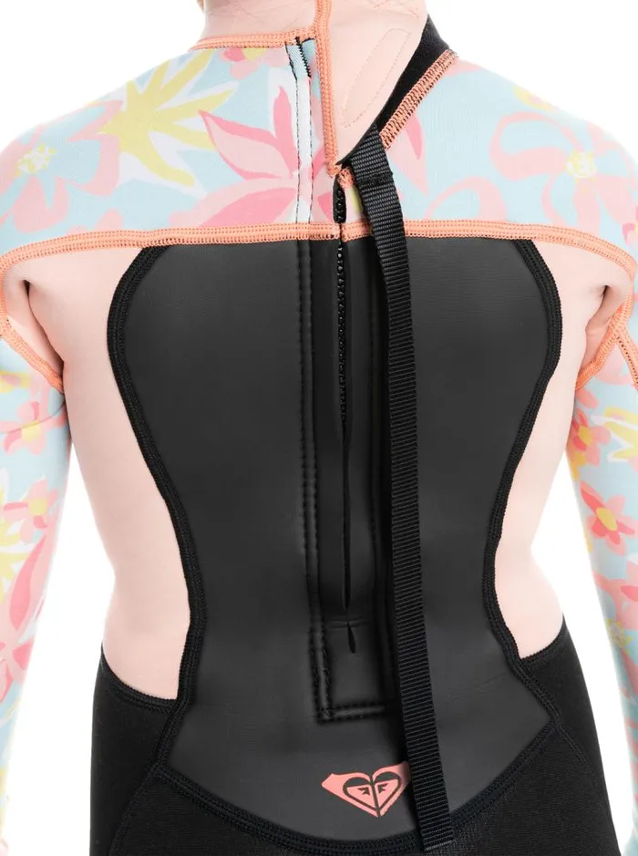 Roxy Surf Girl039s 27 32mm Prologue Back Zip Wetsuit Tanager Tur Tw Floral Conf 8211 Kids Roxy Surf Girl039s 27 32mm Prologue Back Zip Wetsuit Tanager Tur Tw Floral Conf 8211 Kids