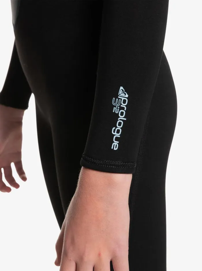Roxy Surf Girl039s 816 32mm Prologue Back Zip Wetsuit Black 8211 Kids