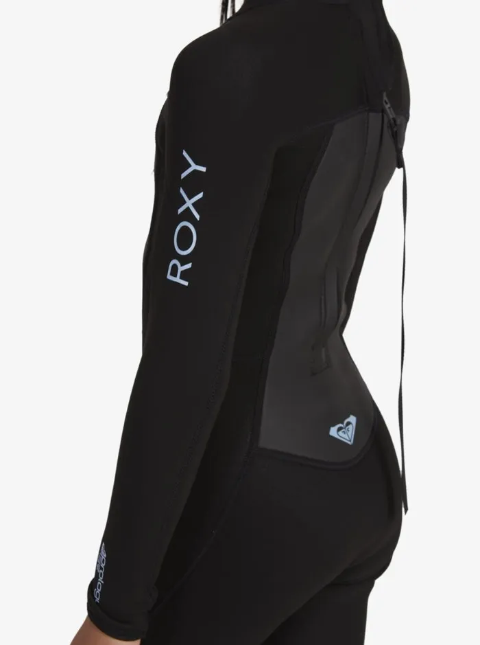 Roxy Surf Girl039s 816 32mm Prologue Back Zip Wetsuit Black 8211 Kids