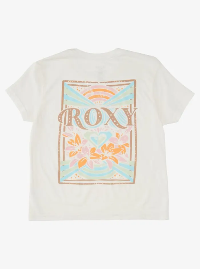 Roxy Tees and Tanks Girl039s 416 Roxy Rays TShirt Snow White 8211 Kids