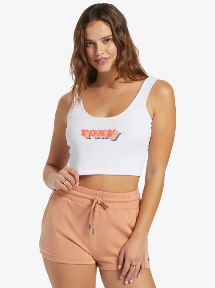 Roxy Tops Retro Roxy Stack Tank Top Snow White 8211 Women Roxy Tops Retro Roxy Stack Tank Top Snow White 8211 Women