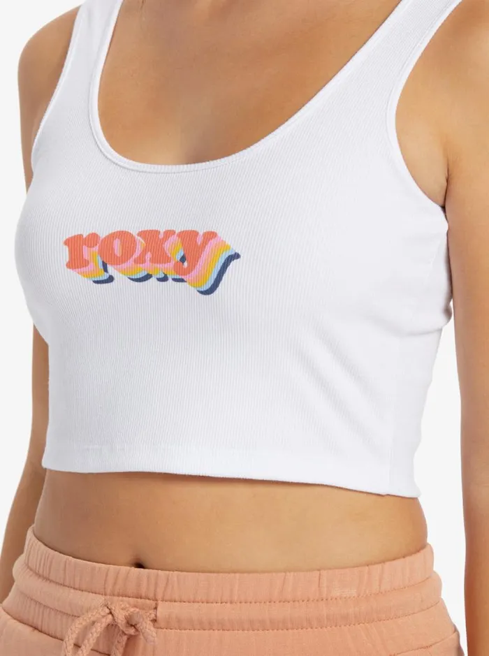 Roxy Tops Retro Roxy Stack Tank Top Snow White 8211 Women Roxy Tops Retro Roxy Stack Tank Top Snow White 8211 Women