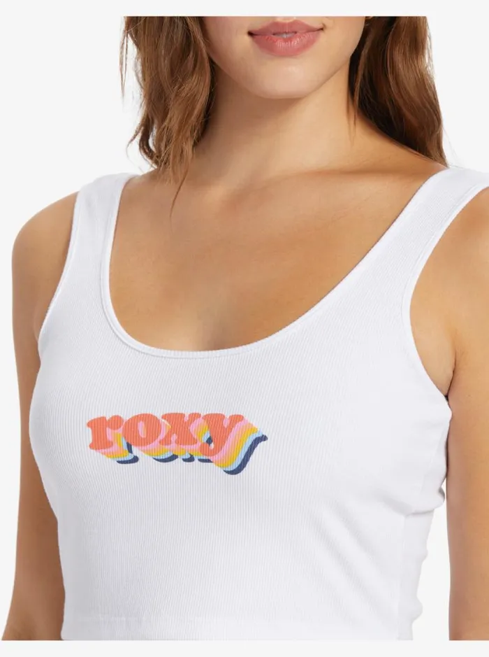Roxy Tops Retro Roxy Stack Tank Top Snow White 8211 Women Roxy Tops Retro Roxy Stack Tank Top Snow White 8211 Women