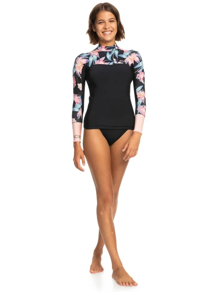 Roxy Wetsuits 1mm Swell Series Long Sleeve Wetsuit Top Anthracite Paradise Found S 8211 Women Roxy Wetsuits 1mm Swell Series Long Sleeve Wetsuit Top Anthracite Paradise Found S 8211 Women