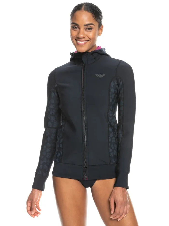 Roxy Wetsuits 1mm Swell Series Wetsuit Jacket Black 8211 Women