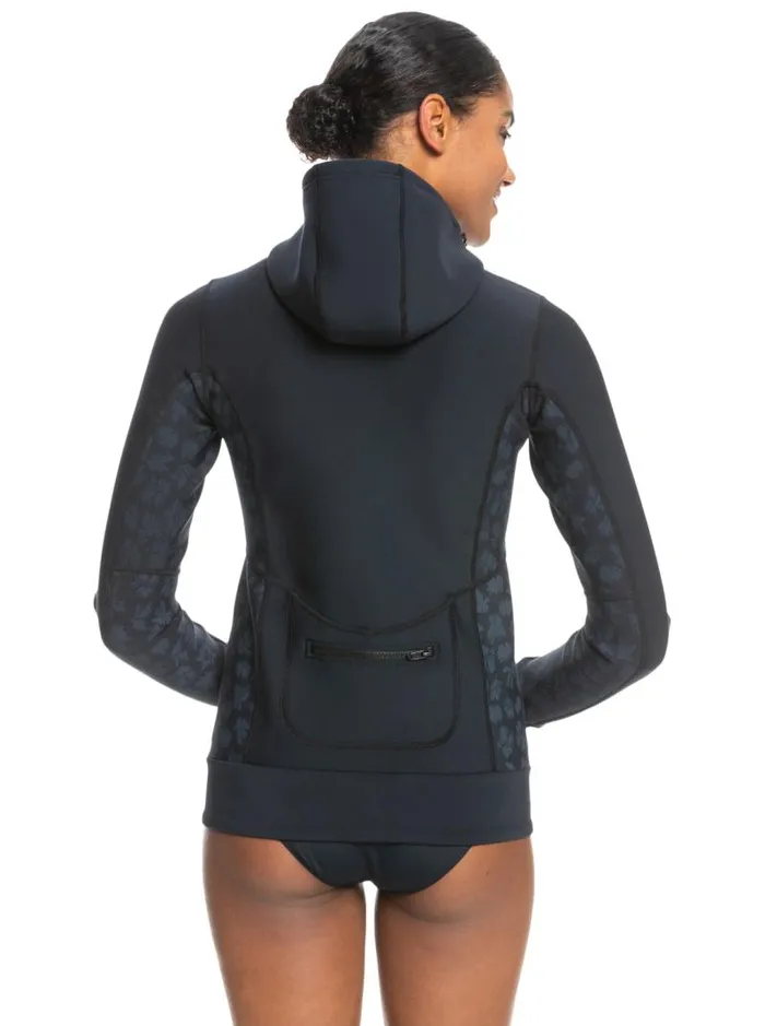 Roxy Wetsuits 1mm Swell Series Wetsuit Jacket Black 8211 Women Roxy Wetsuits 1mm Swell Series Wetsuit Jacket Black 8211 Women