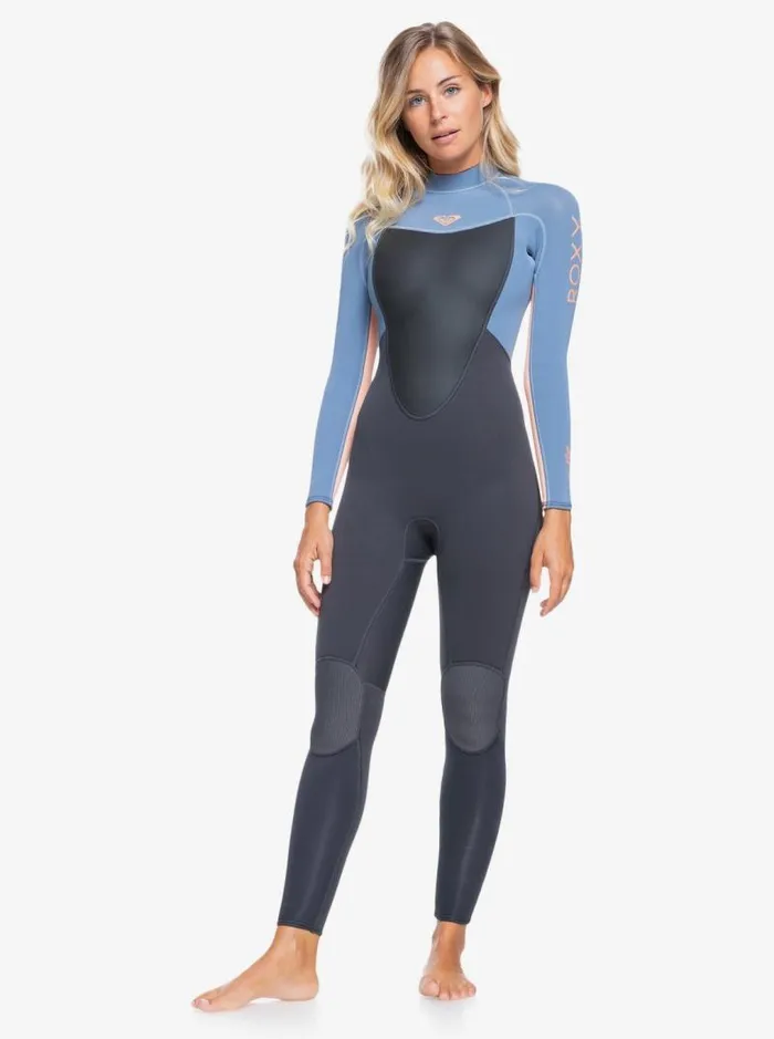 Roxy Wetsuits 32mm Prologue Back Zip Wetsuit Cloud Blkpowderdgreysunglow 8211 Women