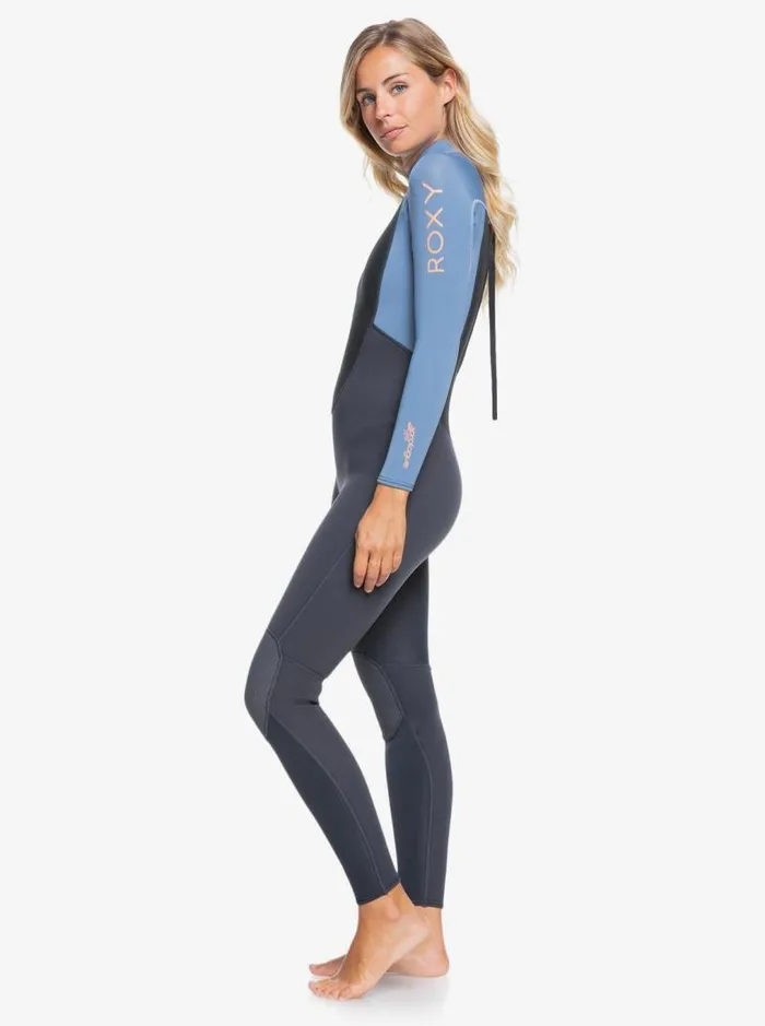 Roxy Wetsuits 32mm Prologue Back Zip Wetsuit Cloud Blkpowderdgreysunglow 8211 Women