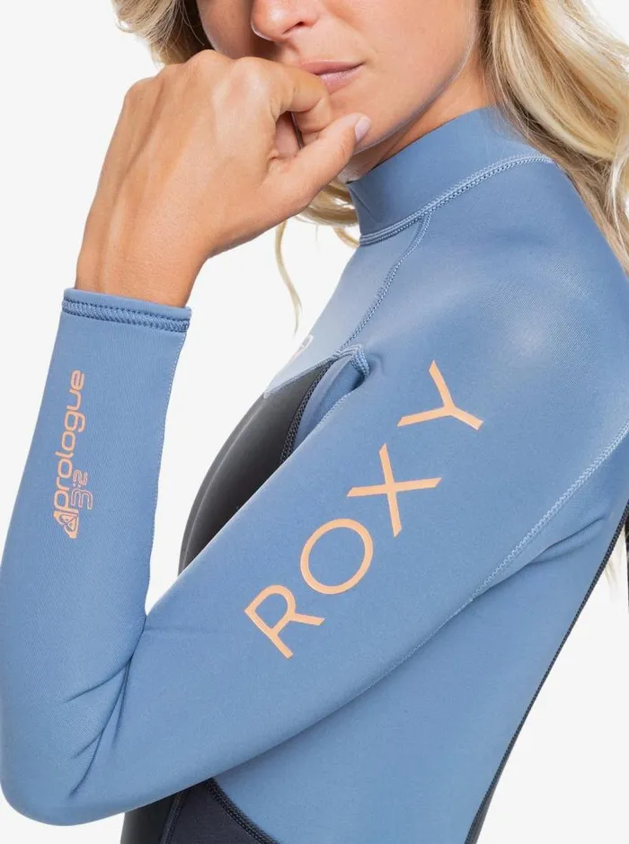 Roxy Wetsuits 32mm Prologue Back Zip Wetsuit Cloud Blkpowderdgreysunglow 8211 Women