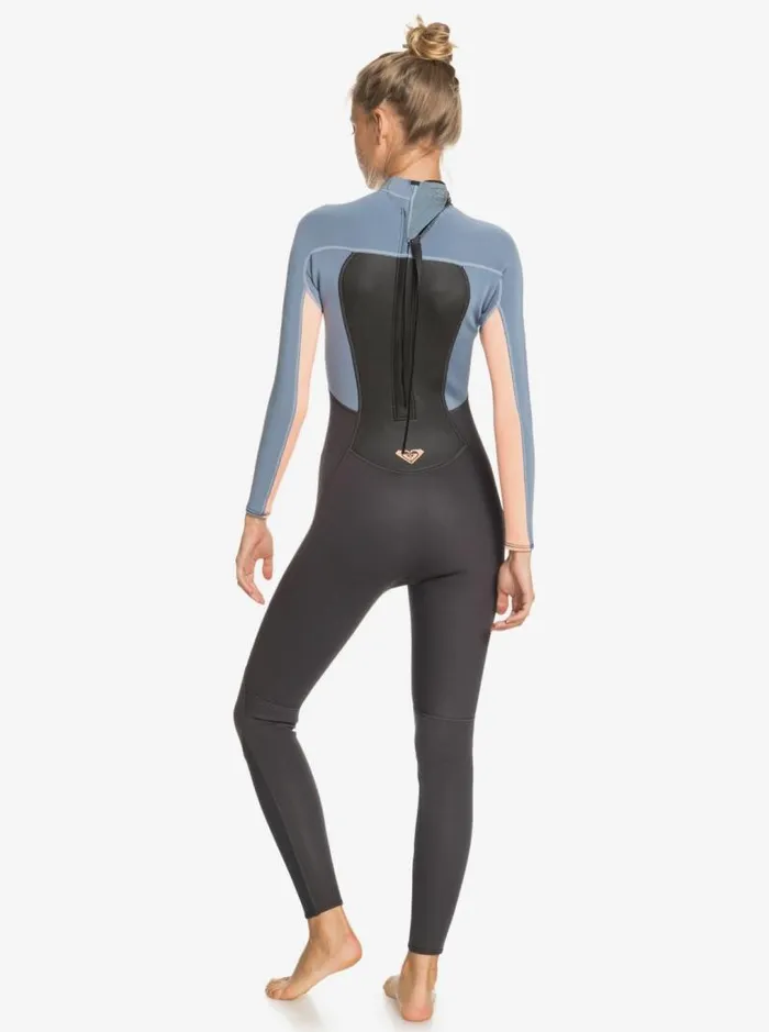 Roxy Wetsuits 32mm Prologue Back Zip Wetsuit Cloud Blkpowderdgreysunglow 8211 Women