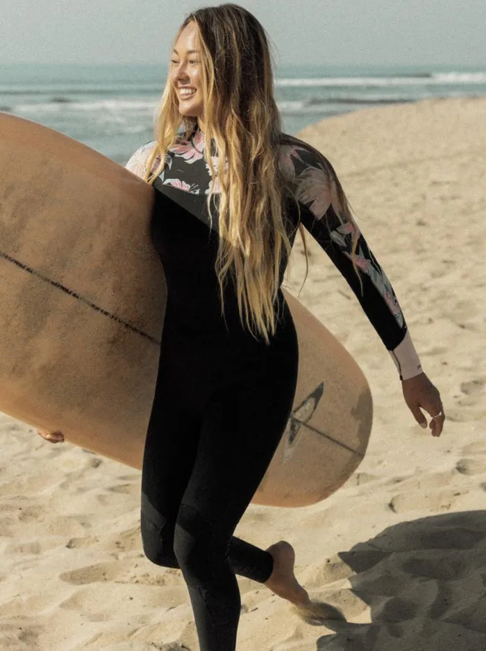 Roxy Wetsuits 32mm Swell Series Back Zip Wetsuit Anthracite Paradise Found S 8211 Women Roxy Wetsuits 32mm Swell Series Back Zip Wetsuit Anthracite Paradise Found S 8211 Women