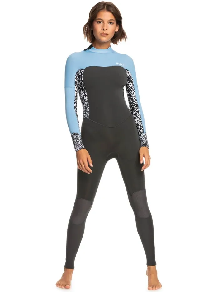 Roxy Wetsuits 32mm Swell Series Back Zip Wetsuit Jetboy Blue 8211 Women