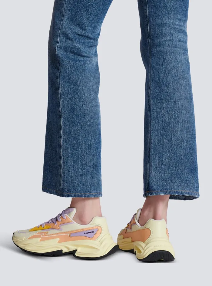 RunRow Leather And Nylon Sneakers Multicolor Women Balmain Sneakers