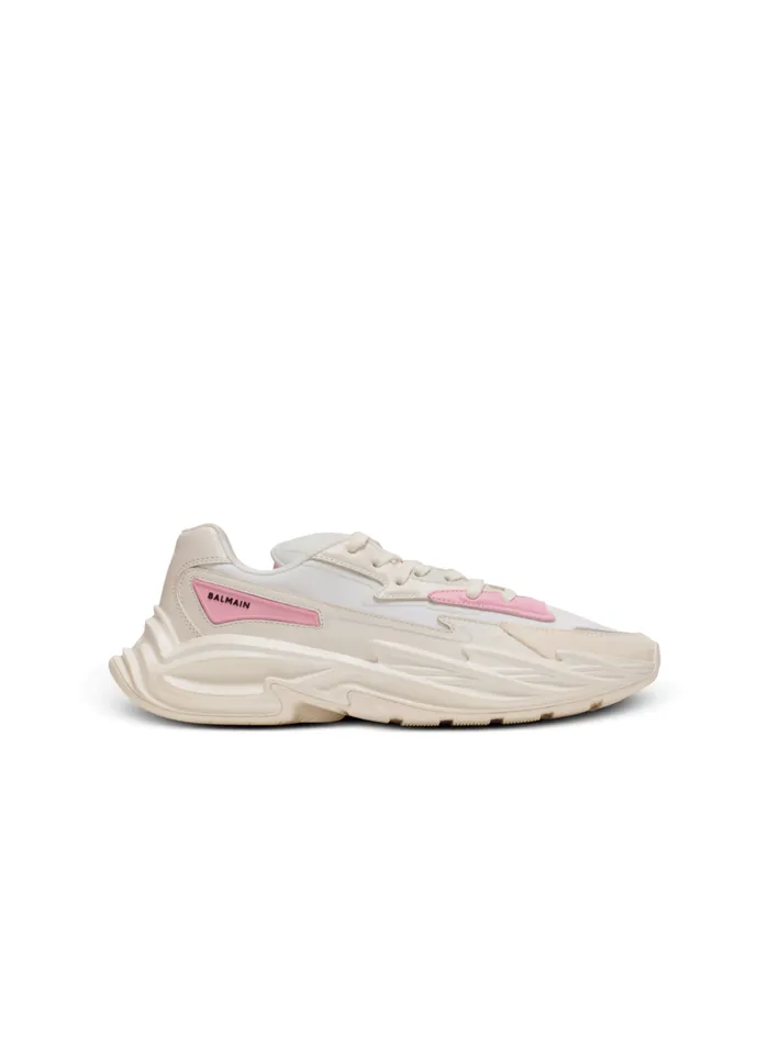 RunRow Leather And Nylon Sneakers White Women Balmain Sneakers