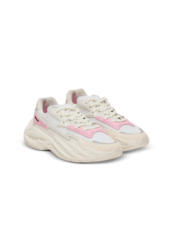 RunRow Leather And Nylon Sneakers White Women Balmain Sneakers