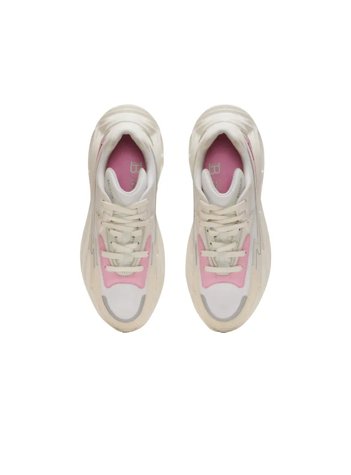 RunRow Leather And Nylon Sneakers White Women Balmain Sneakers