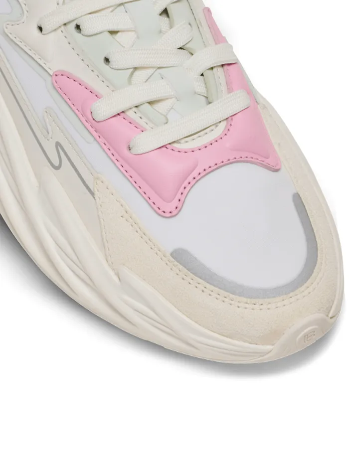 RunRow Leather And Nylon Sneakers White Women Balmain Sneakers