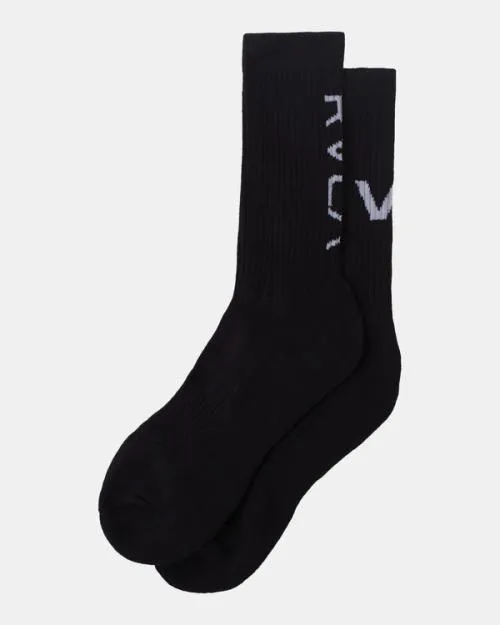 Rvca 2 Pack Sport Vent Cushion Crew Socks Black SportMen Other Accessories