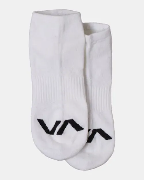 Rvca 3 Pack Sport Logo Super NoShow Socks White SportWomenMen Other Accessories
