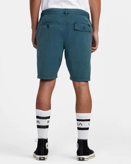 Rvca All Time Coastal Rinsed Hybrid 19034 Shorts Duck Blue Men Shorts and Hybrids