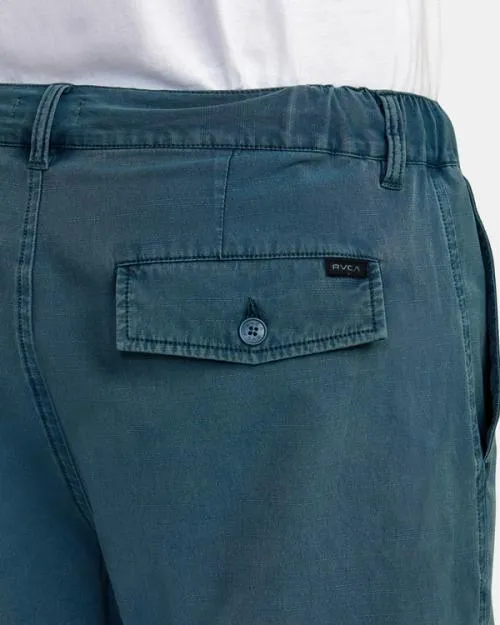 Rvca All Time Coastal Rinsed Hybrid 19034 Shorts Duck Blue Men Shorts and Hybrids