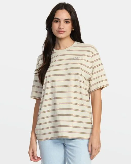 Rvca All Time TShirt Latte Women Tees and Tanks