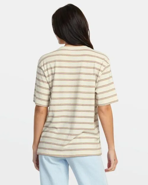 Rvca All Time TShirt Latte Women Tees and Tanks