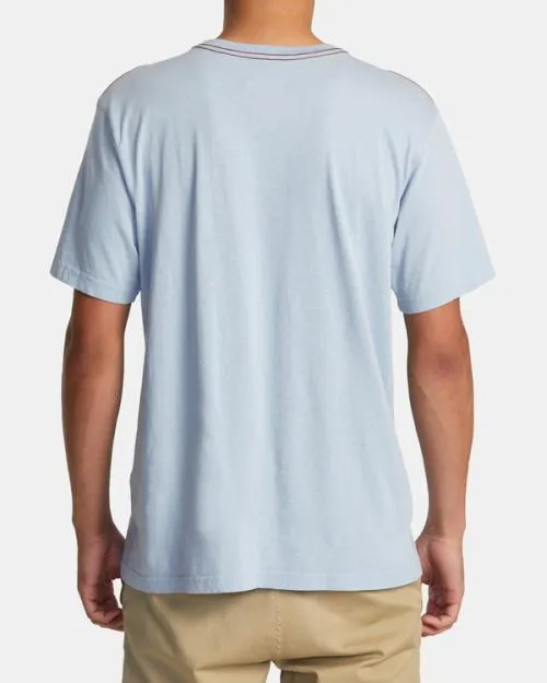 Rvca Aloha State Tee Deja Blue Men Short Sleeves