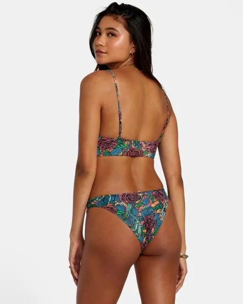 Rvca Ander Medium High Leg Bikini Bottoms Multi Women Bikini Bottoms