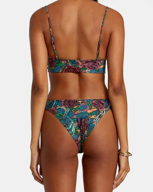 Rvca Ander Medium High Leg Bikini Bottoms Multi Women Bikini Bottoms