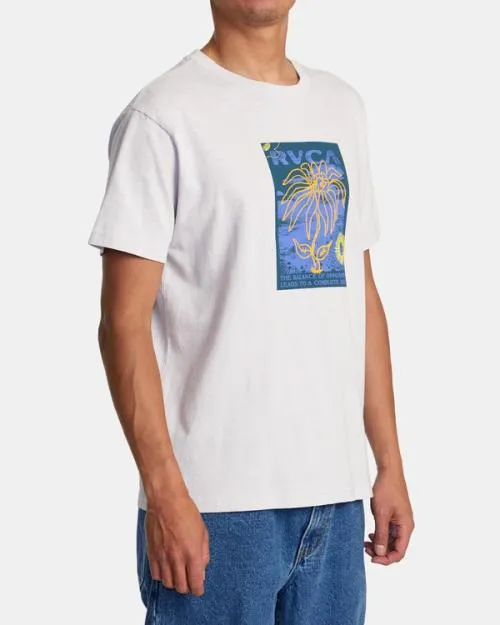 Rvca Atomic Jam Tee Fog Men Short Sleeves