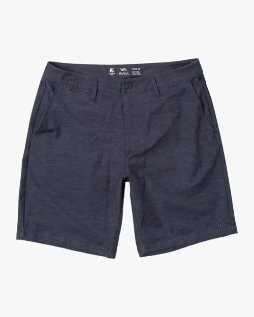 Rvca Back In Hybrid Walkshorts 19034 Denim Heather Men Shorts and Hybrids