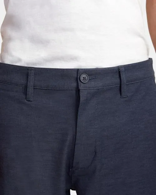 Rvca Back In Hybrid Walkshorts 19034 Denim Heather Men Shorts and Hybrids