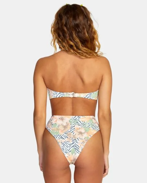 Rvca Bazaar Bandeau Bikini Top Multi Women Bikini Tops