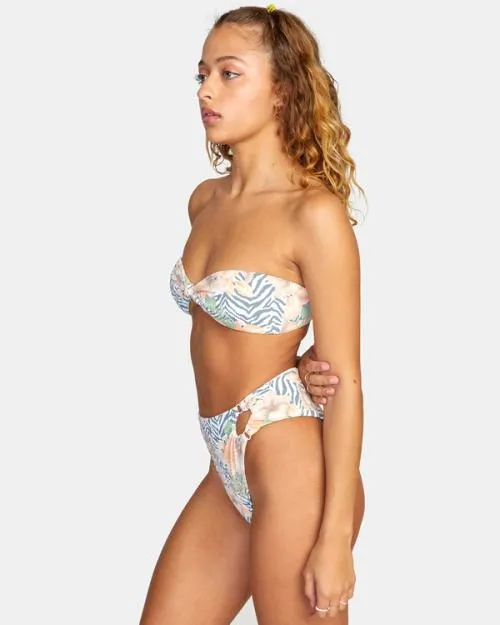 Rvca Bazaar Bandeau Bikini Top Multi Women Bikini Tops
