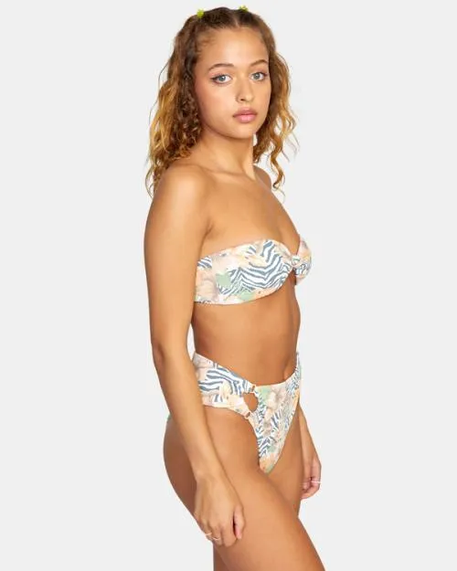 Rvca Bazaar Bandeau Bikini Top Multi Women Bikini Tops
