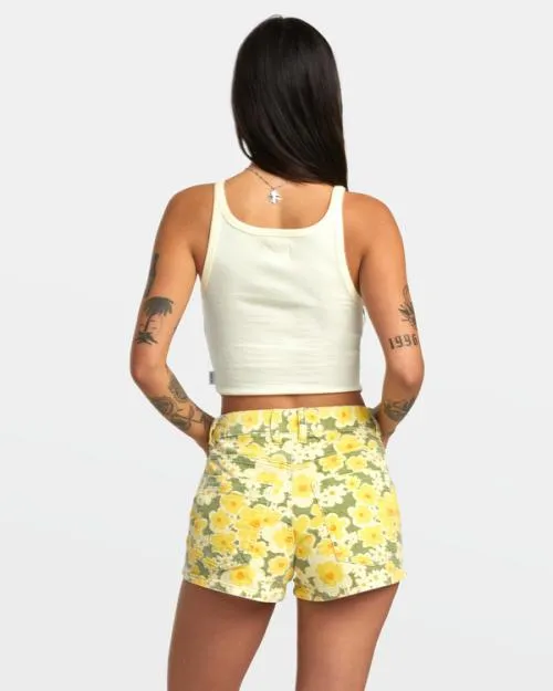 Rvca Belle Corduroy Shorts Fern Women Shorts and Skirts