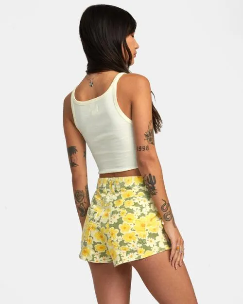 Rvca Belle Corduroy Shorts Fern Women Shorts and Skirts