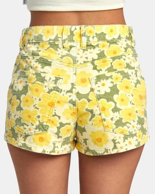 Rvca Belle Corduroy Shorts Fern Women Shorts and Skirts