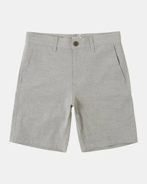 Rvca Boy039s Balance Hybrid 17034 Boardshorts Olive Boys Shorts