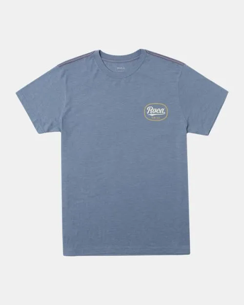 Rvca Boy039s Pantero TShirt Industrial Blue Boys Tees and Tanks