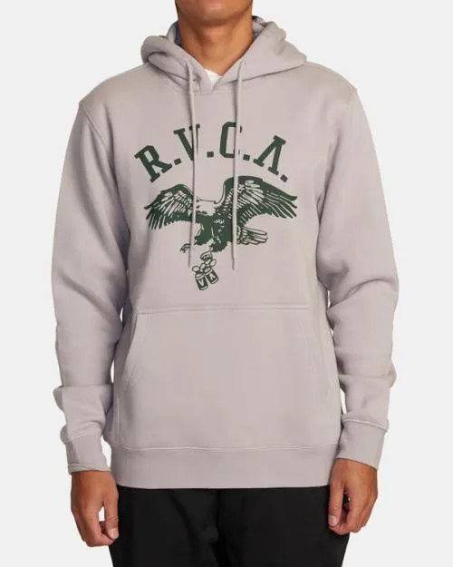 Rvca Byob Hoodie Heather Grey Men Hoodies and Sweatshirts