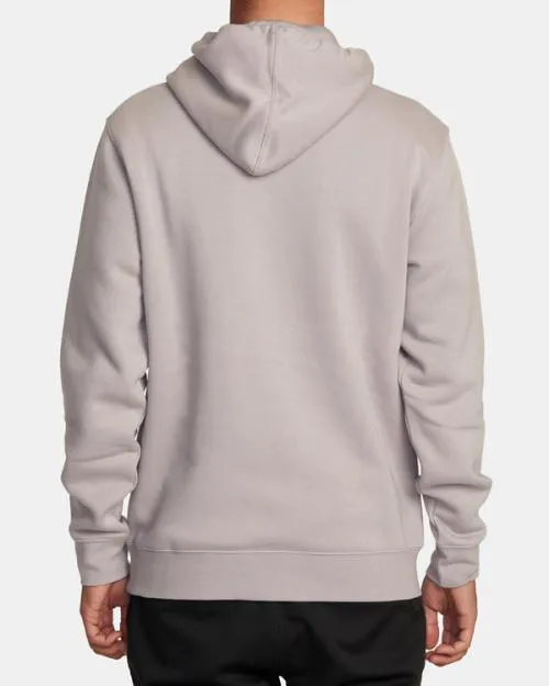 Rvca Byob Hoodie Heather Grey Men Hoodies and Sweatshirts