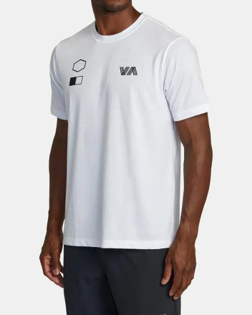 Rvca Copy TShirt White SportMen Short Sleeves